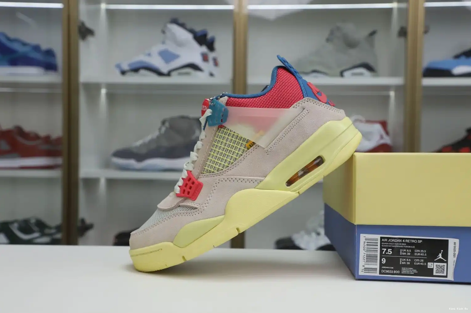 RETRO X 4 'GUAVA Kimikick JORDAN AIR ICE' LA UNION 0804